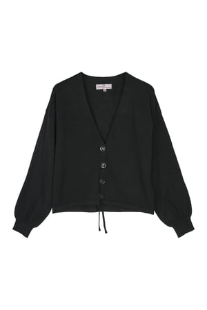 Cardigan carré court Noir M h5 