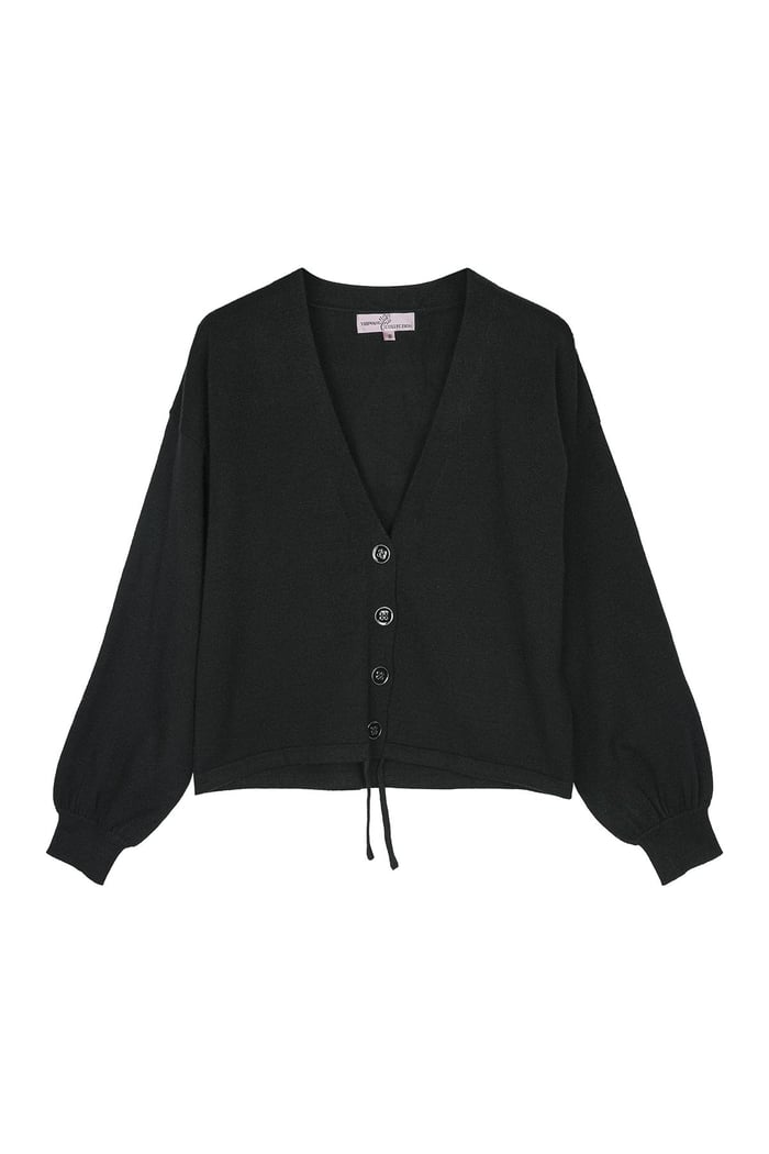 Cardigan carré court Noir M 