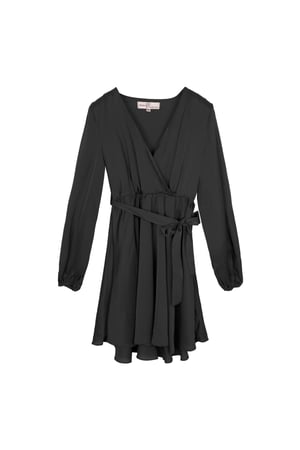 Chiffon dress Black S h5 