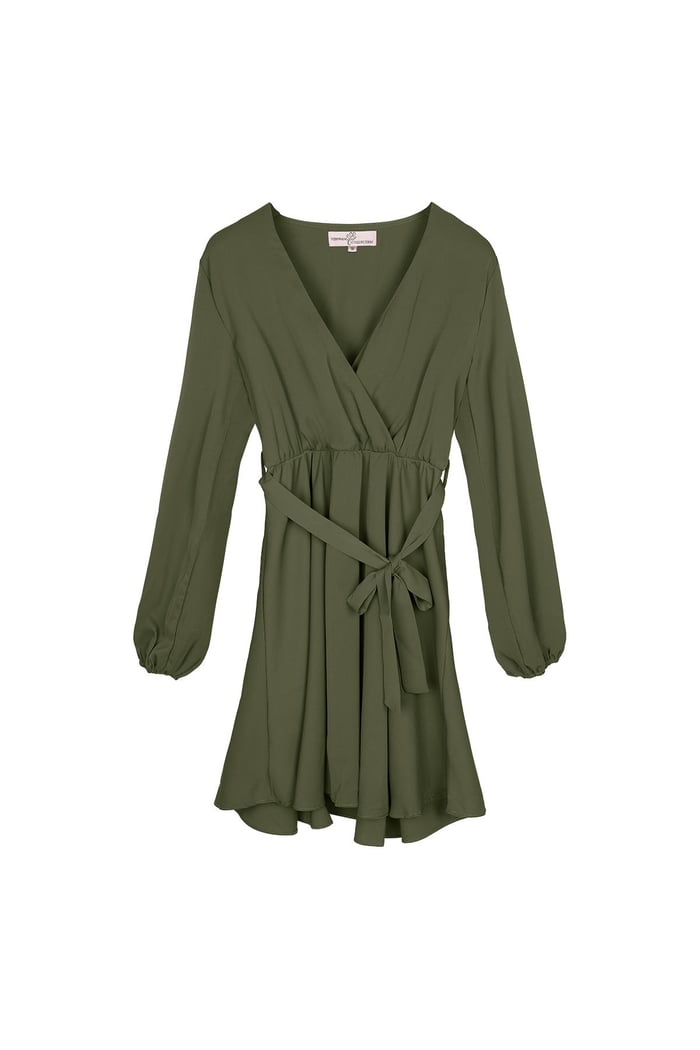 Chiffon dress Green M 