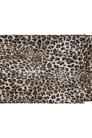 Bufanda fina leopardo Beige Poliéster h5 Imagen3