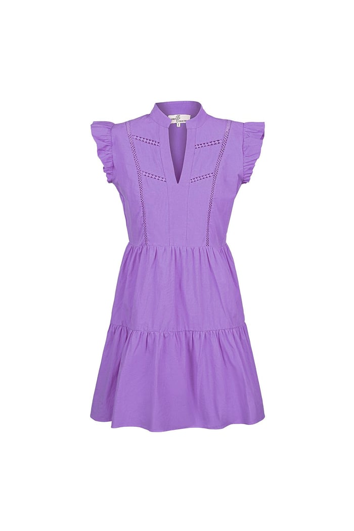 Ruffle dress Purple M 