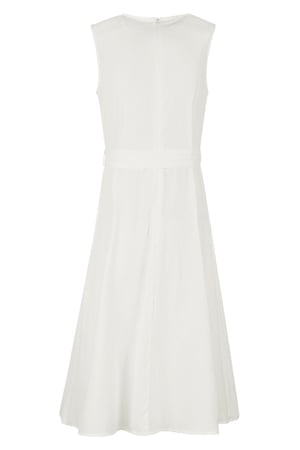 Cotton dress with pockets Off-white S h5 Picture5