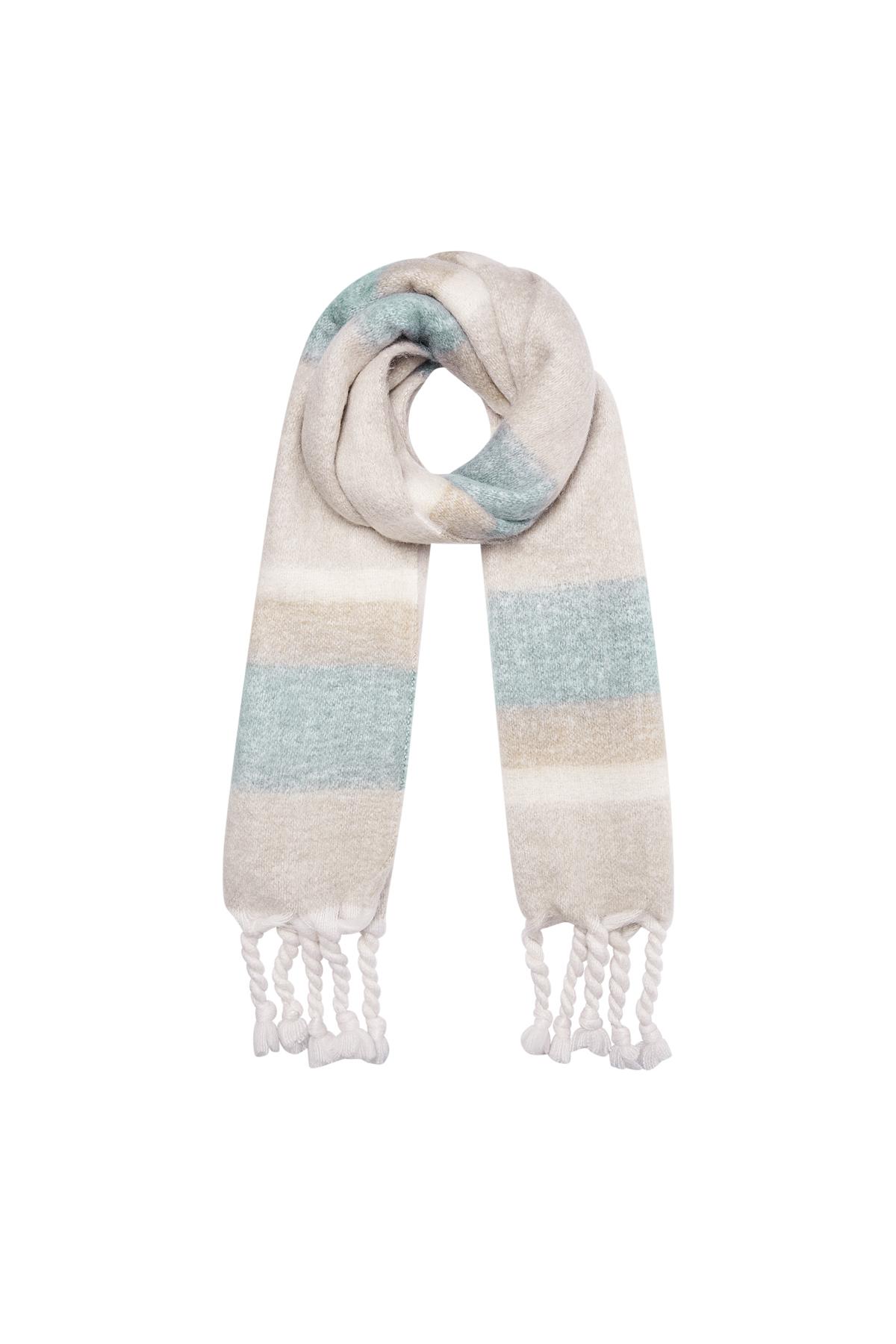 Winter scarf with ombré effect dark grey Polyester 