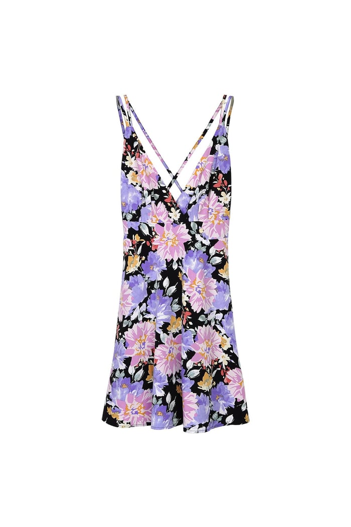 Flower sundress Black Multi S 