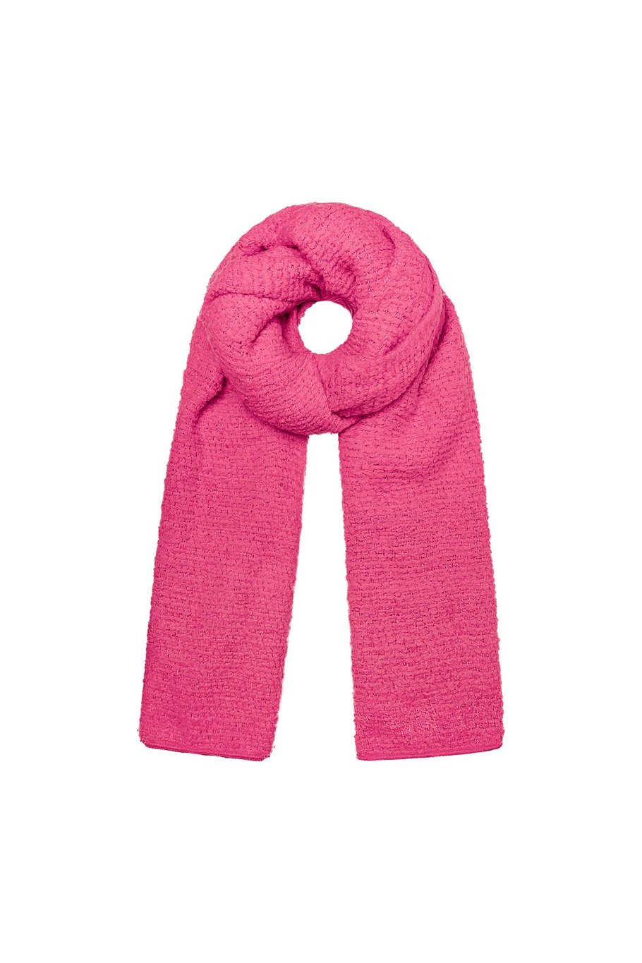 Winterschal mit Reliefmuster Grün Polyester 