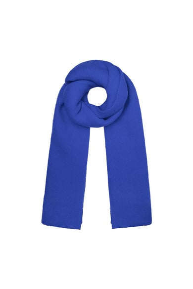 Soft winter scarf solid orange Polyester h5 