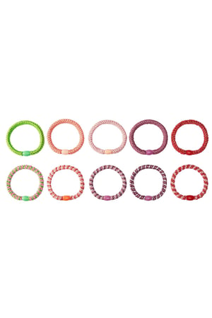 Hair tie bracelets Multi Polyester h5 Picture2