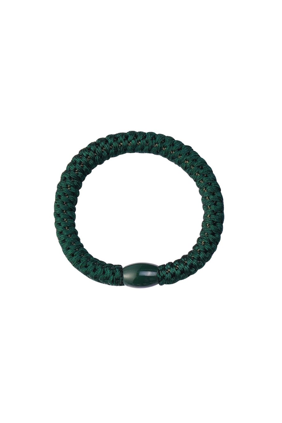 Haargummiarmbänder 5er-Pack Dunkelgrün Polyester 