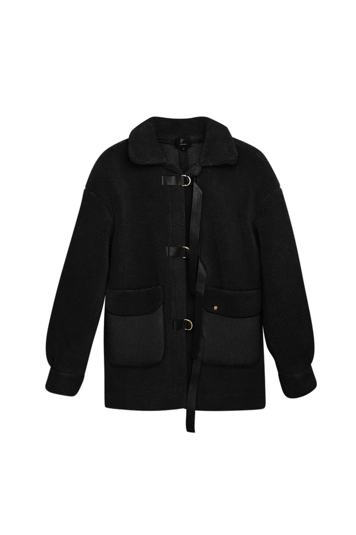 Teddy coat - Black S 