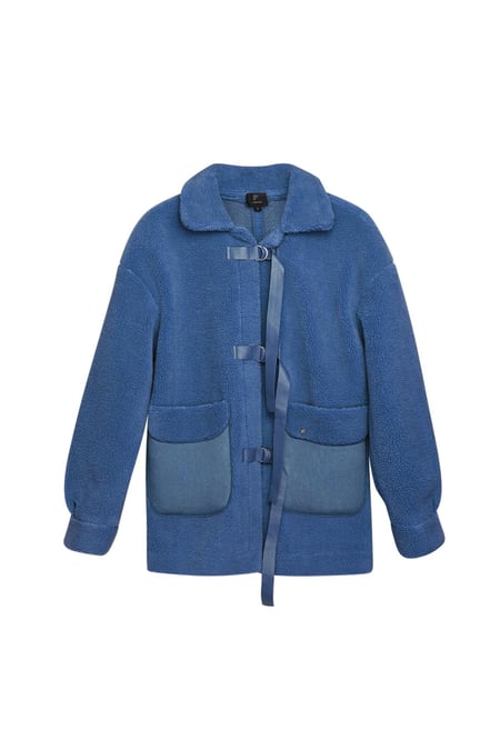 Teddy coat - Blue M