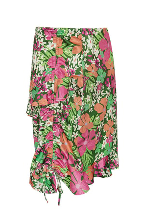 Skirt colorful flowers - green/pink Multi M h5 Picture6