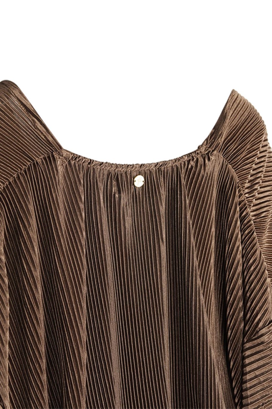 Kleid mit Rippstruktur Braun S Bild2
