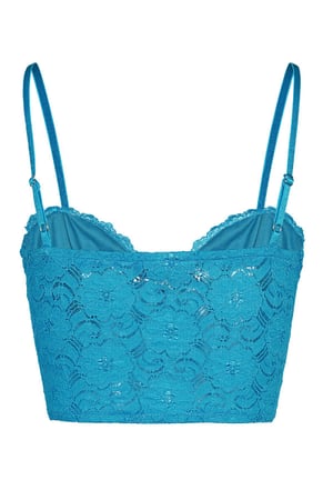 Lace crop top Blue S h5 Picture8