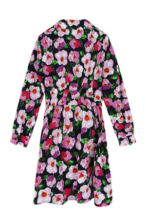 Flower print dress with button detail Black Multi L h5 Picture3