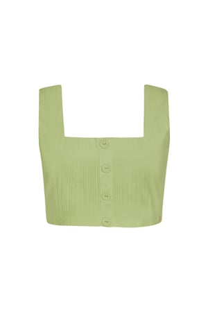 Crop top knot detail - green L h5 