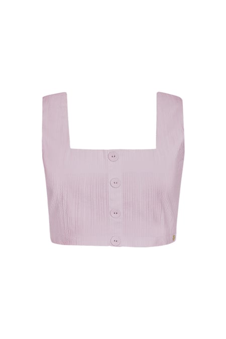 Crop top knot detail - lilac L 2