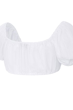 Crop top knotted White S h5 Picture6