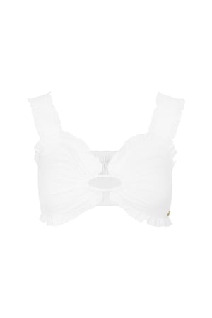 Crop top cut out - white M h5 