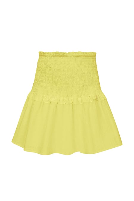 Skirt smock detail - yellow S 2