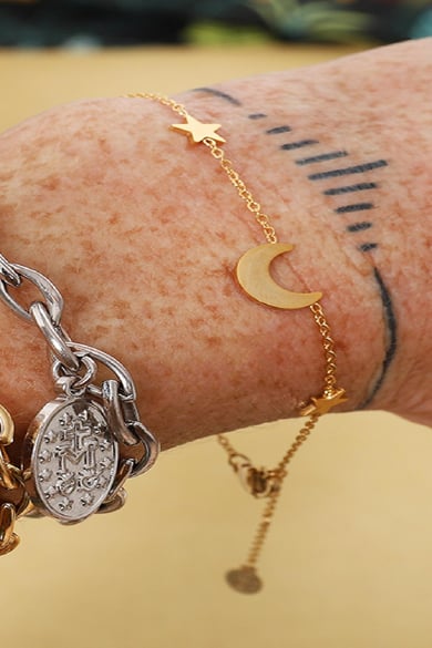 Armband Sky Full Of Stars Goud kleur Stainless Steel h5 Afbeelding2
