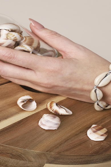 Bracelet Summer Paradise Argenté Coquilles h5 Image2