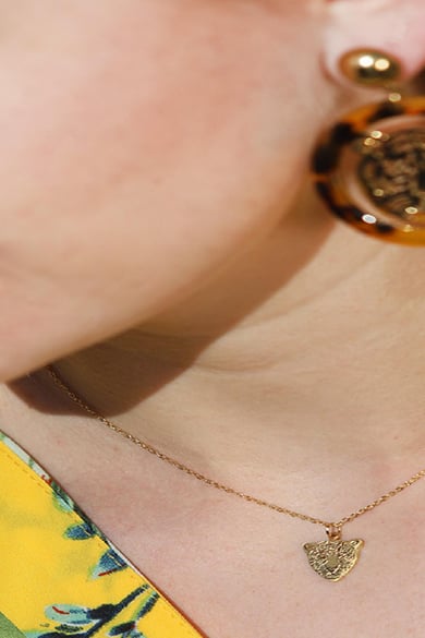 Necklace Famous Leopard Plata Acero inoxidable h5 Imagen3