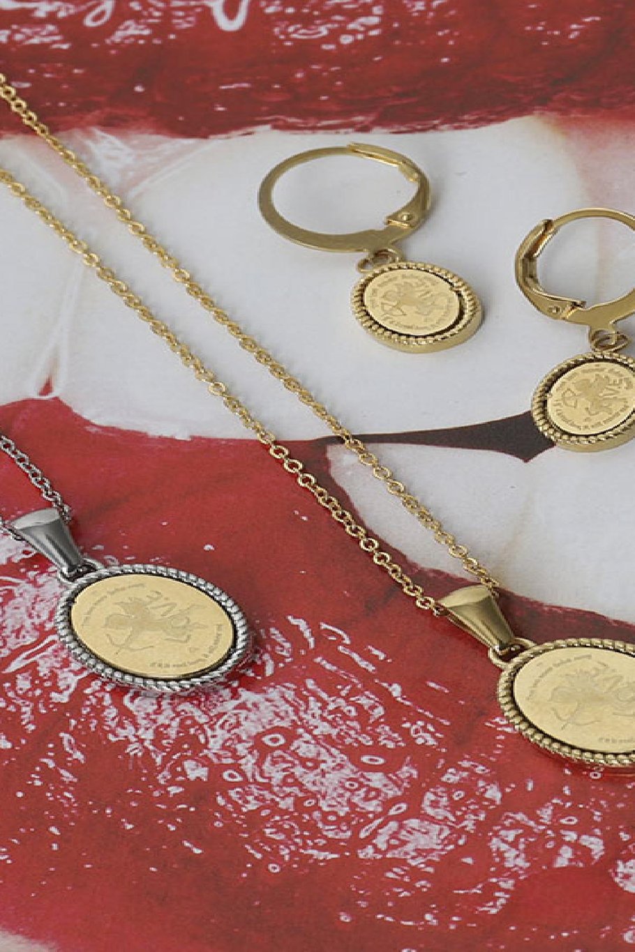 Necklace Cupid Argenté Acier inoxydable Image2