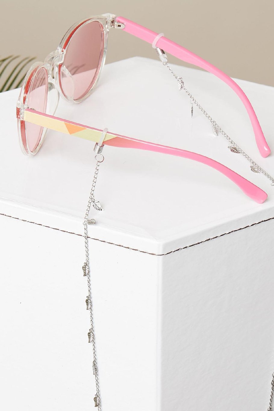 Glasses Cord Happy Leaf Plata Cobre Imagen4