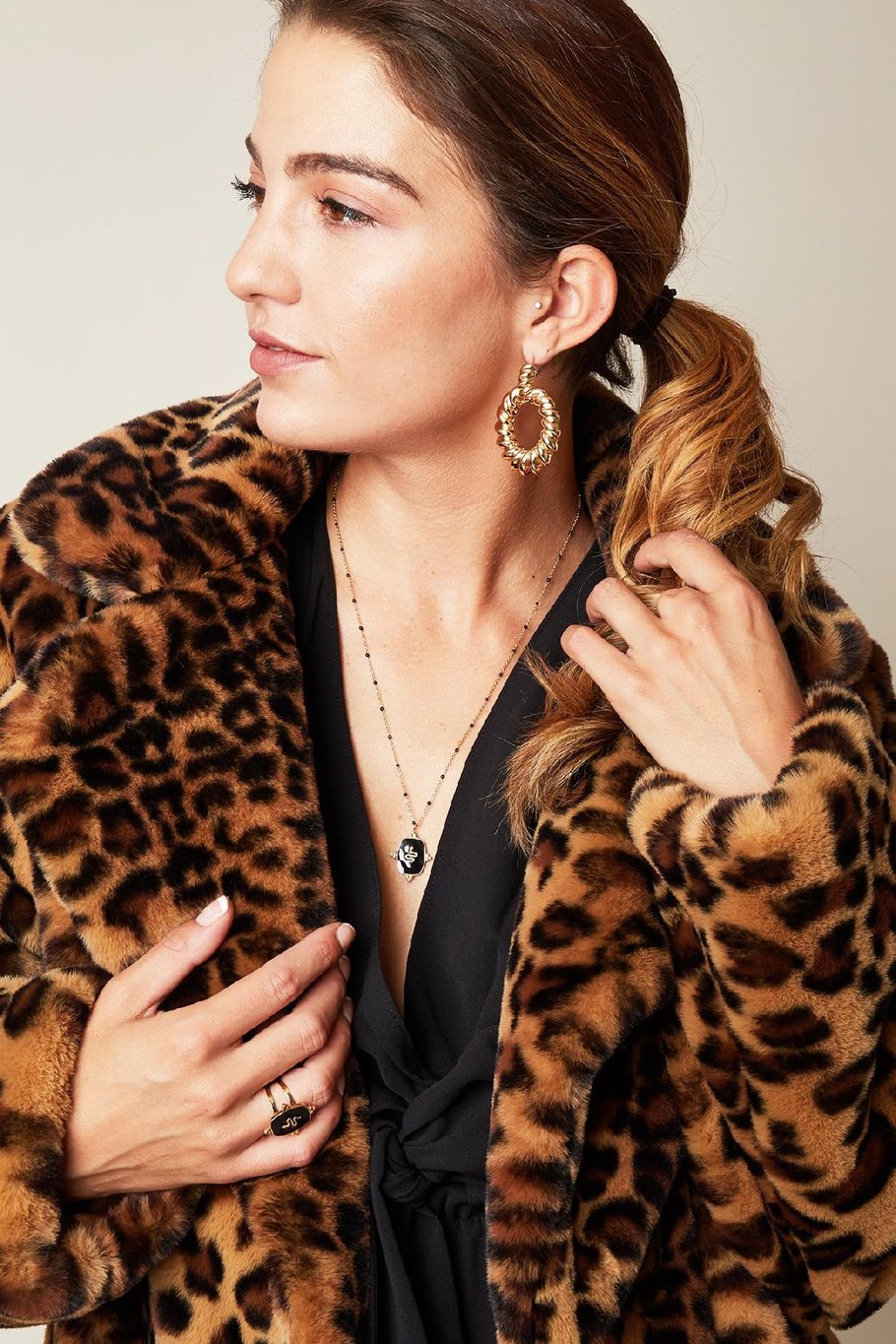 Collar Precious Snake Verde Acero inoxidable Imagen4
