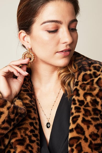 Collar Precious Snake Verde Acero inoxidable h5 Imagen5