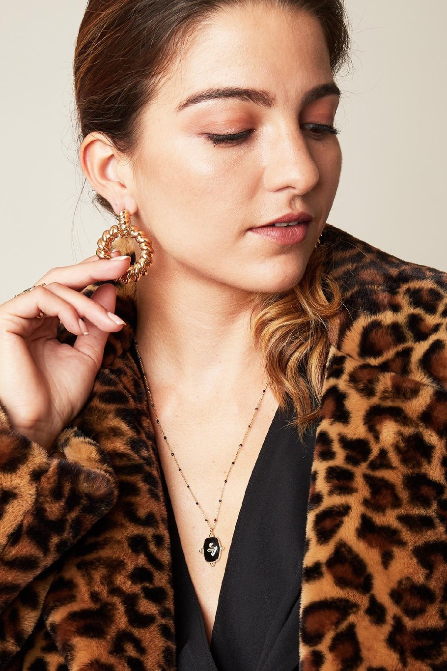 Collar Precious Snake Verde Acero inoxidable Imagen5