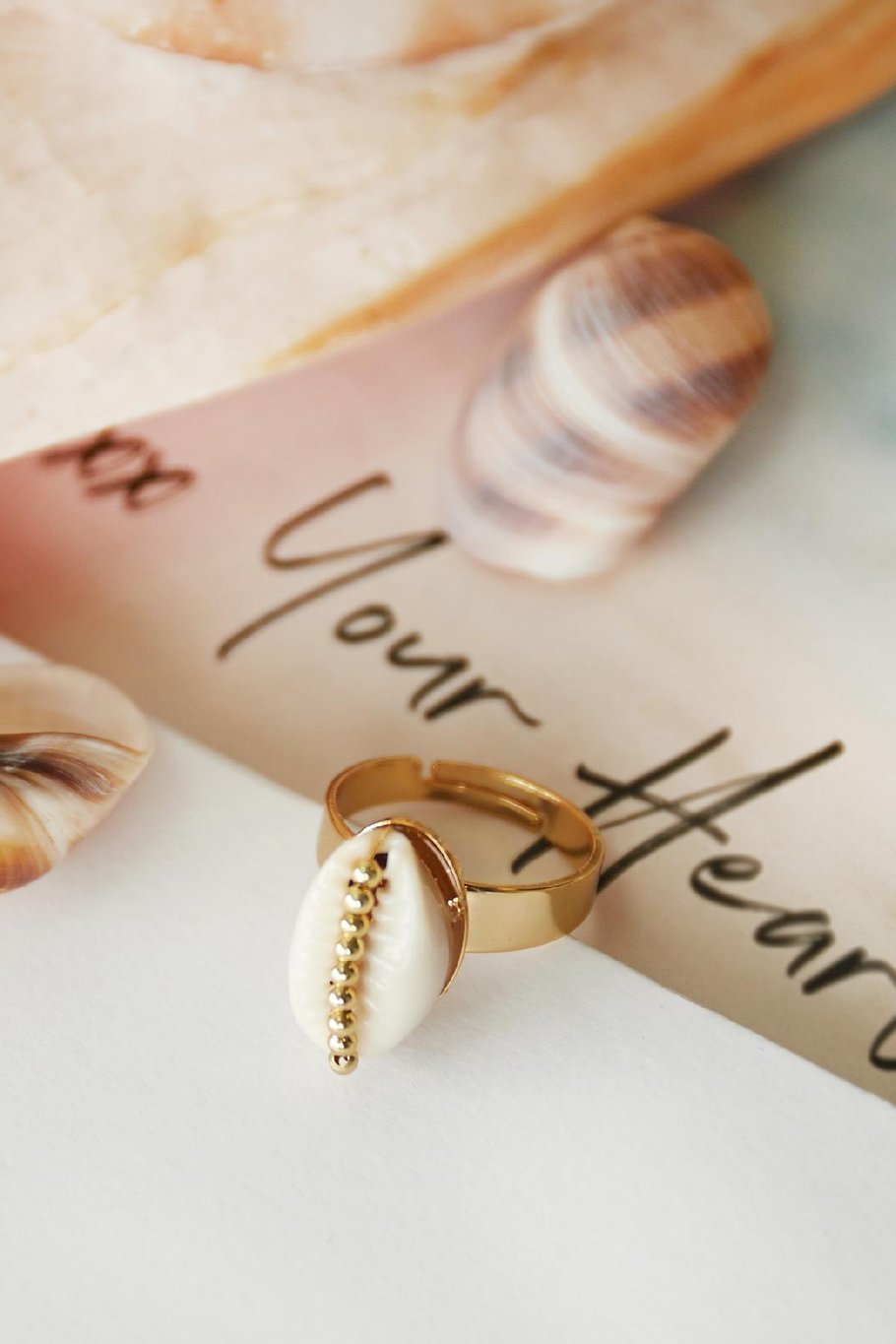 Ring Shell Obsession Gold Color Copper Picture4