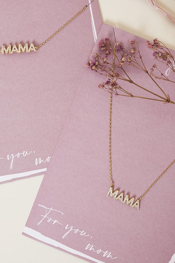 Ketting For You Mom Zilver Koper 2