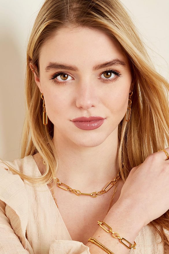 Collar Funky Chain Plata Acero inoxidable