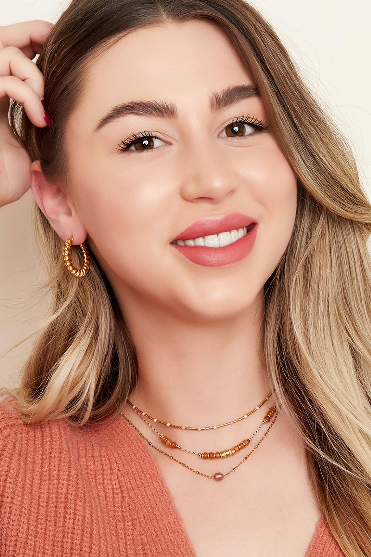 Necklace natural stones Black h5Picture2