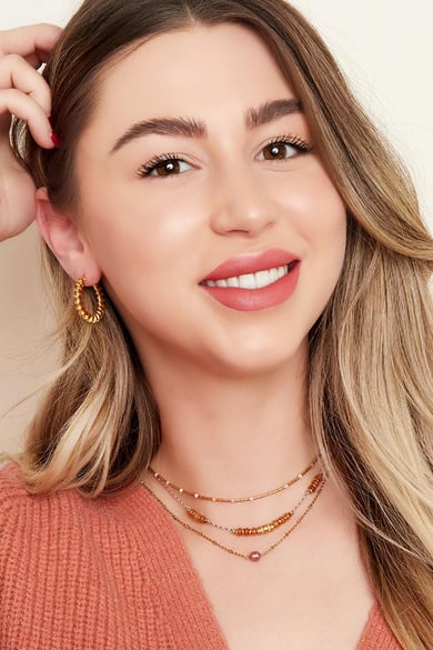 Necklace natural stones Black h5 Picture2