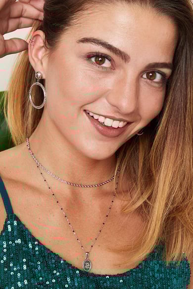 Necklace Live Life Argenté Acier inoxydable h5 Image2