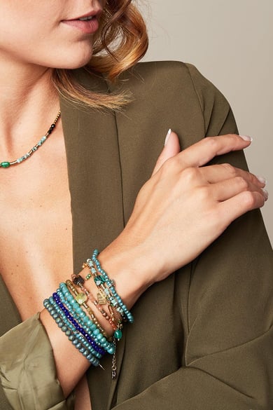 Ketting Natural Beauty Turquoise Copper h5 Afbeelding3