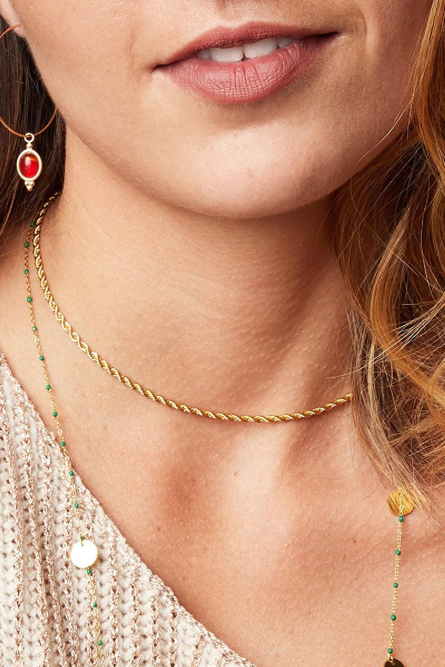 Necklace Like a Boss Gold Color Stainless Steel h5Picture2