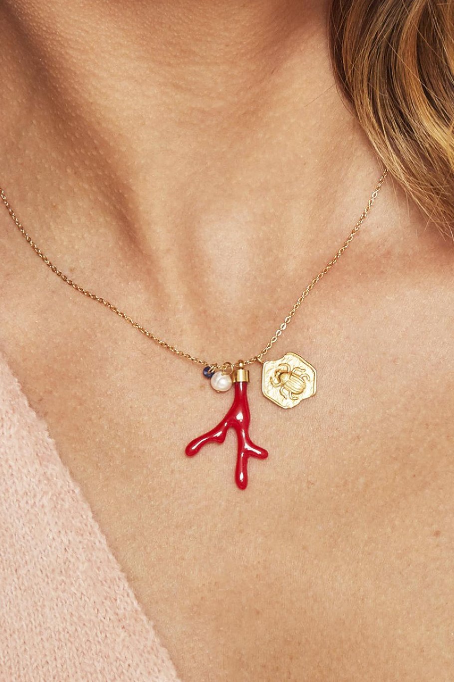 Necklace Creative Gold Color Stainless Steel Picture4