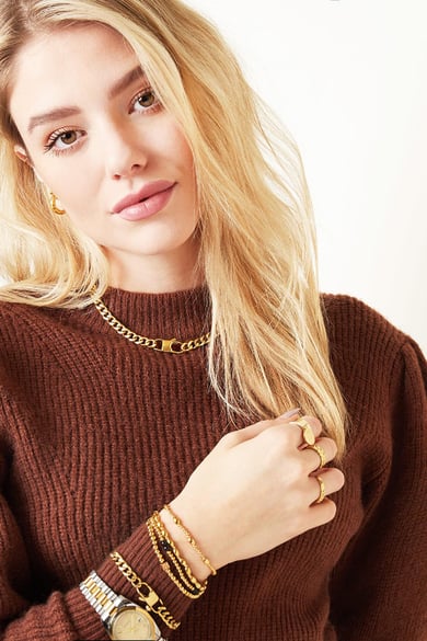Collier Chain Nomi Argenté Acier inoxydable h5 Image2