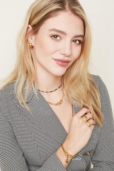 Collar Chain Lina Plata Acero inoxidable h5 Imagen2