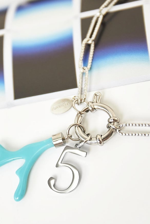 DIY Charm Digits Gold - 5 Stainless Steel