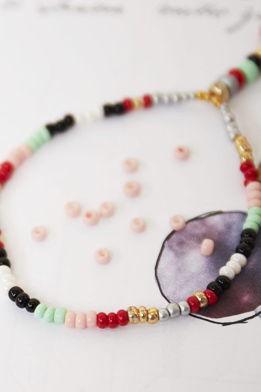 DIY Beads Coloured - 3MM Grey Plastic Picture2