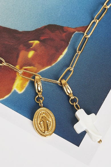 DIY Clasp Charm Holy Coin Silber Edelstahl h5 Bild2