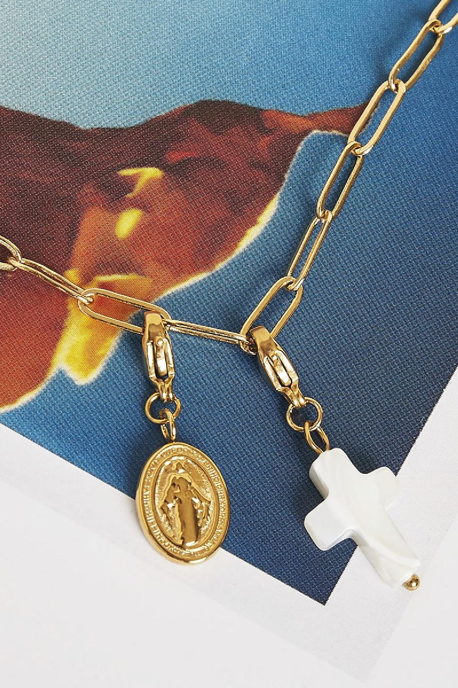 DIY Clasp Charm Holy Coin Silber Edelstahl Bild2
