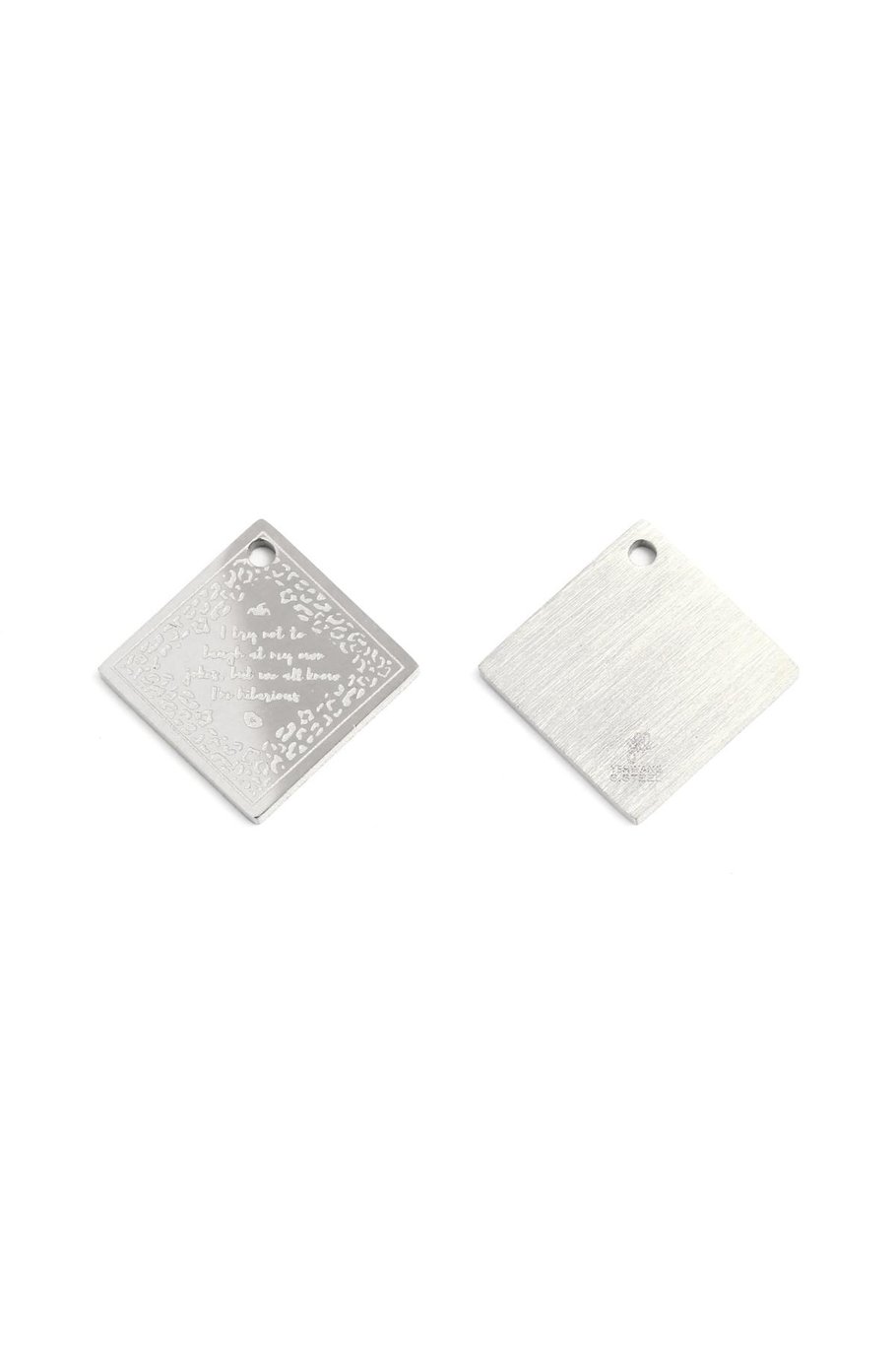 çekicilik alıntı Silver Color Stainless Steel 