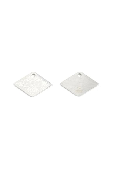 Charm Star Silver Color Stainless Steel h5 