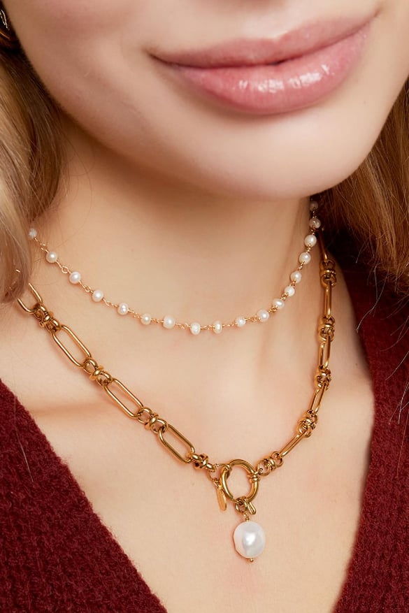 DIY charm pearl Gold Color Pearls 2